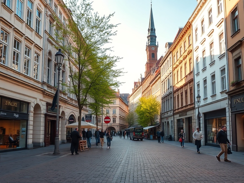 Ilustracja przedstawiająca ruchliwe skrzyżowanie w Poznaniu z symbolem siatkówki w tle, nawiązująca do awarii i sukcesów sportowych.