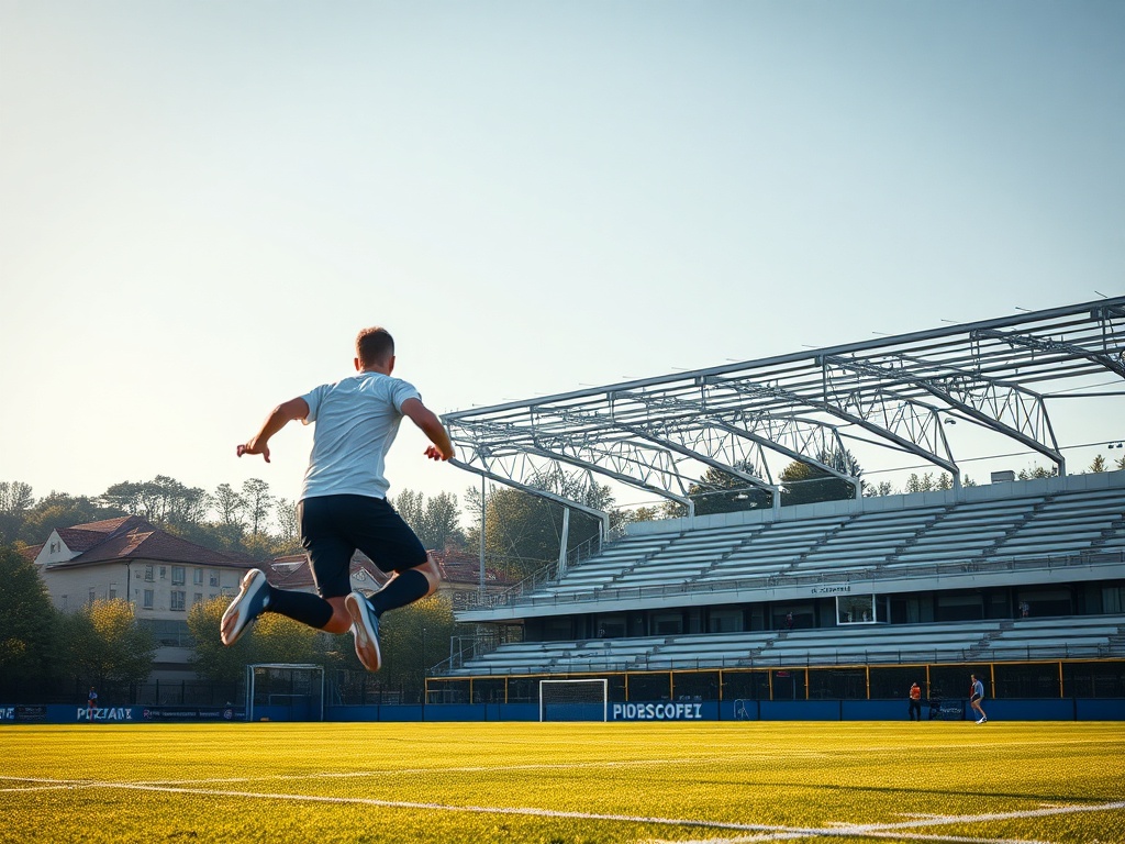 Grafika przedstawiająca kort tenisowy i piłkę, z hasłem Enea Poznań Open 2024