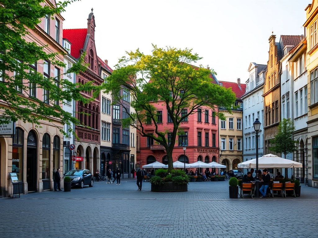 Porównanie Poznania sprzed 25 lat i współczesnego, z akcentem na Rynek Jeżycki.